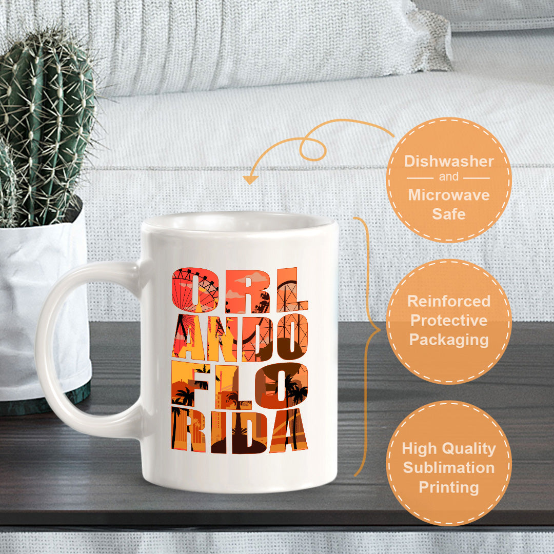 Orlando, Florida 11oz Plastic or Ceramic Mug | American Cities Coffee Cups