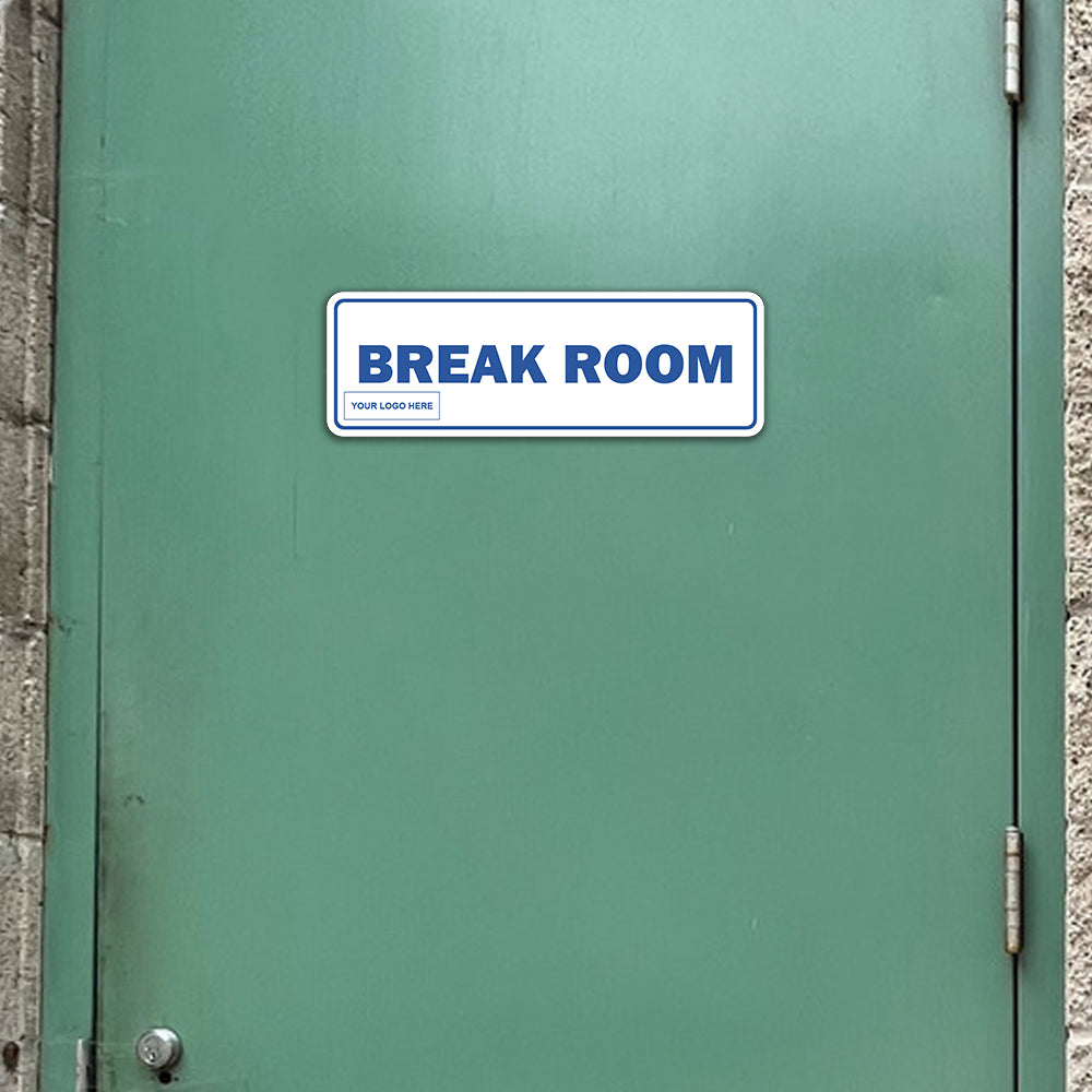 Signs ByLITA Standard Plus | Break Room Wall or Door Sign | Customizable with Your Company Logo | Durable & Easy to Install