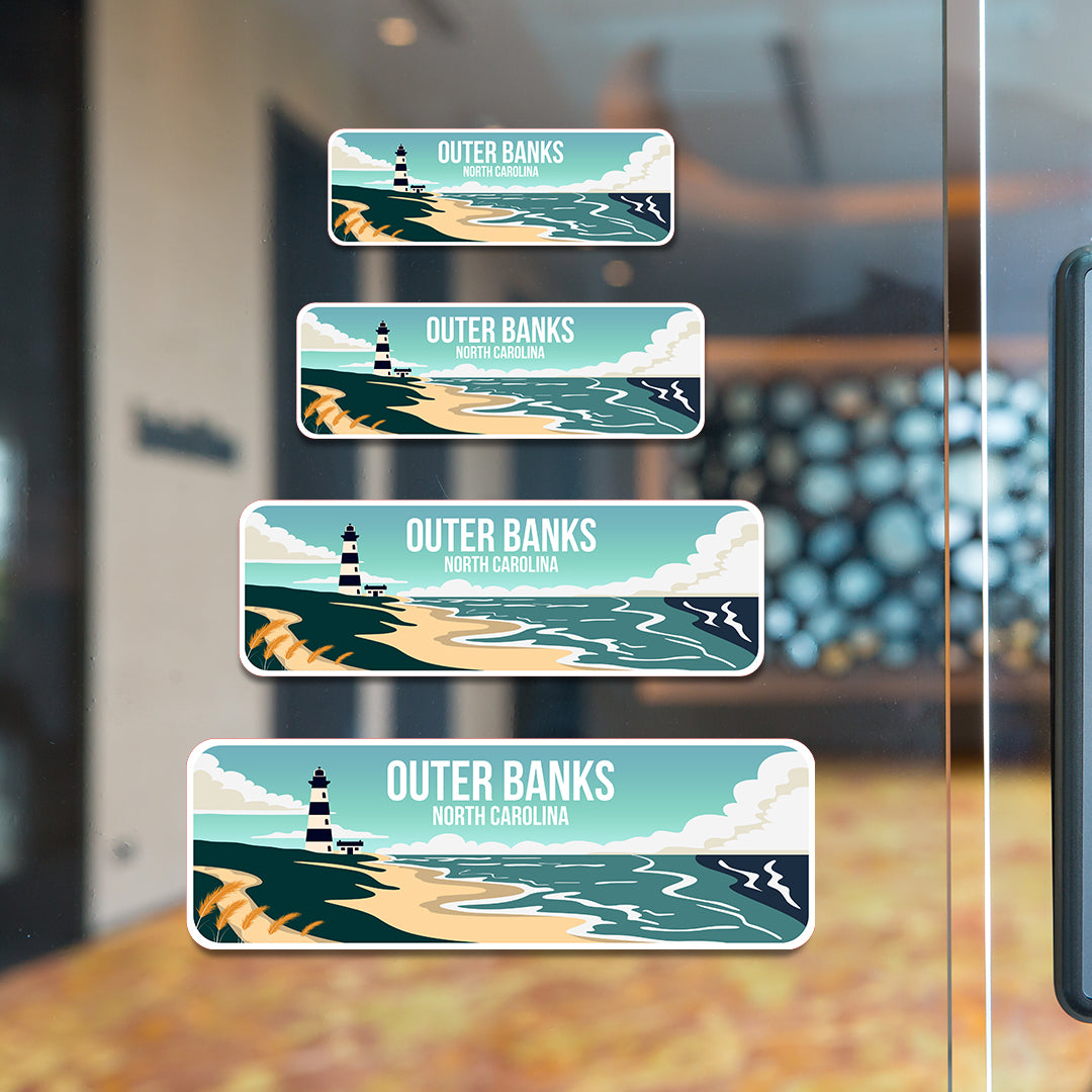 Standard Plus Outer Banks, North Carolina Wall or Door Sign | Famous US Beaches Souvenir