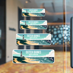 Standard Plus Outer Banks, North Carolina Wall or Door Sign | Famous US Beaches Souvenir
