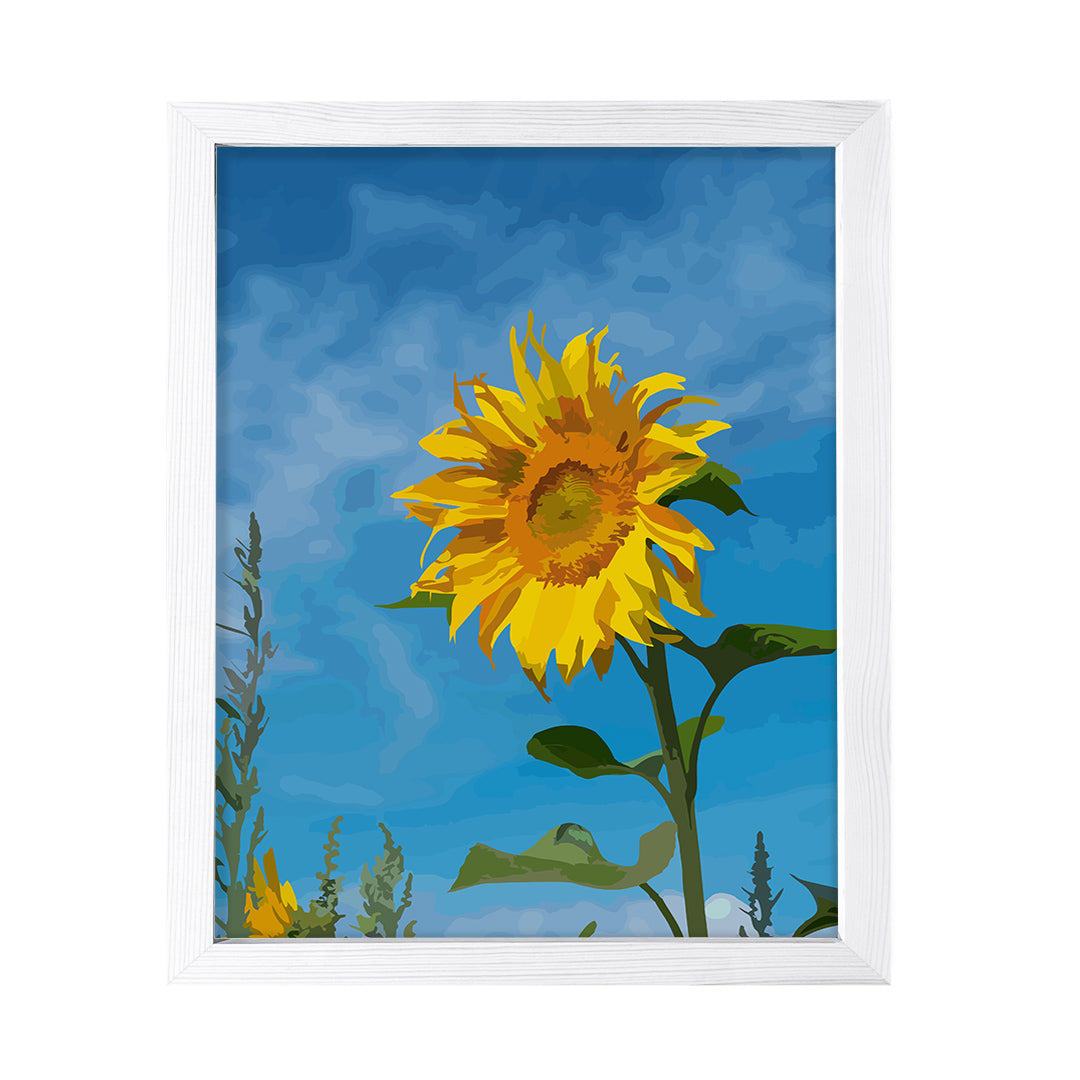 Designs ByLITA Midday Sunflower, Wall Print Art | Beautiful Flowers | Stylish Modern Decoration For The Home and Office