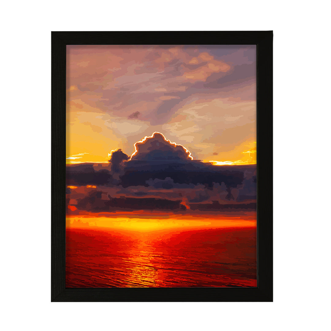 Designs ByLITA Heavenly Ocean Sunset, Wall Print Art | Old Masterpieces | Stylish Modern Decoration For The Home and Office