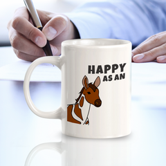 Happy As an Okapi 11oz Plastic or Ceramic Coffee Mug | Funny Animal Mugs
