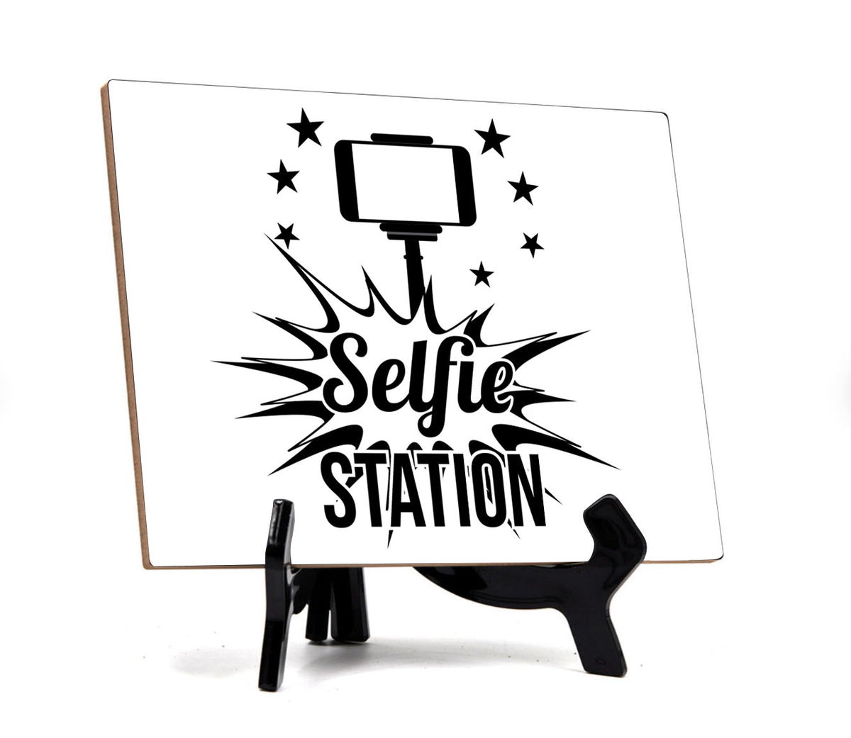 Signs ByLITA Selfie Station Phone, Table Sign with Acrylic Stand (6x8“)
