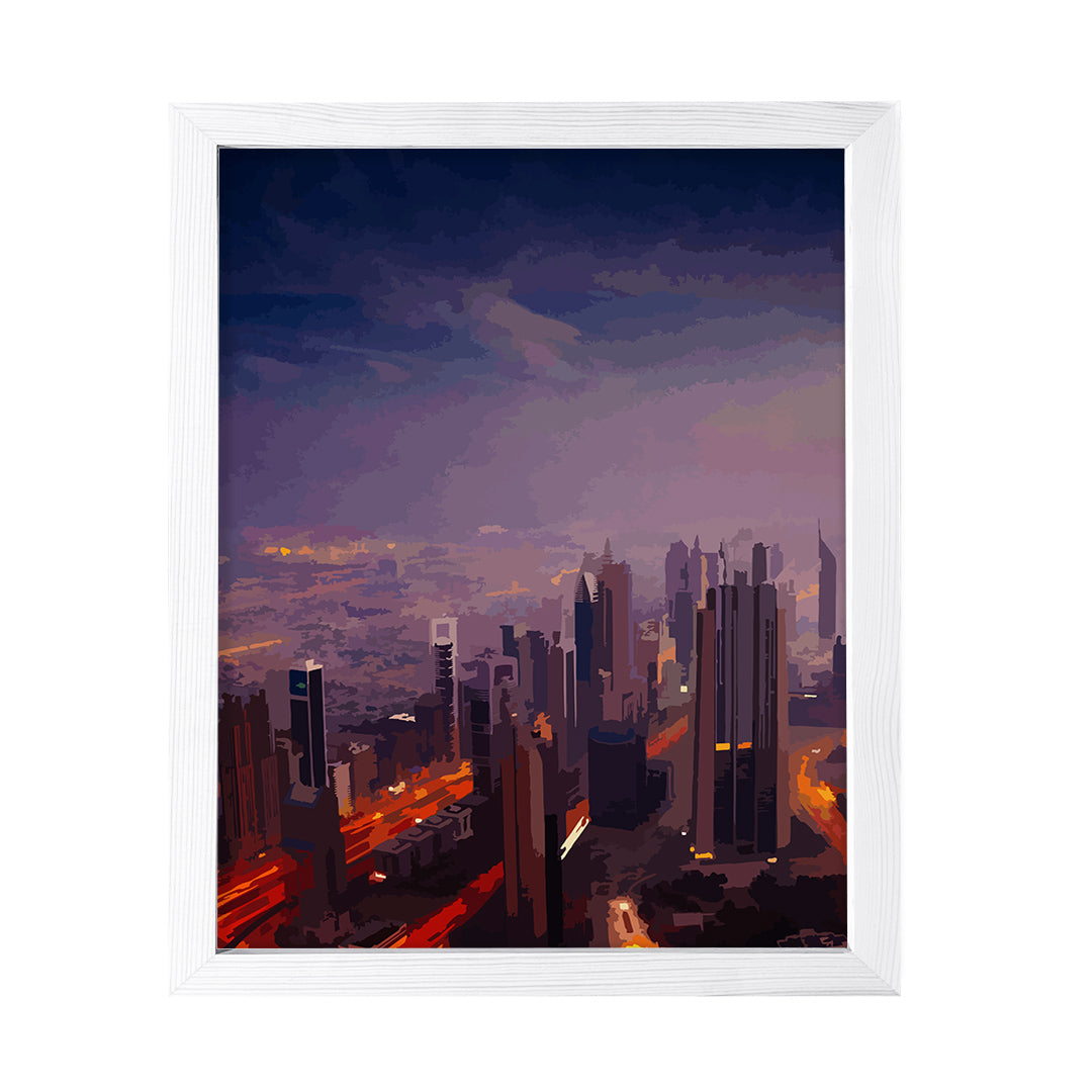 Designs ByLITA Urban Dusk Nightfall, Wall Print Art | Old Masterpieces | Stylish Modern Decoration For The Home and Office