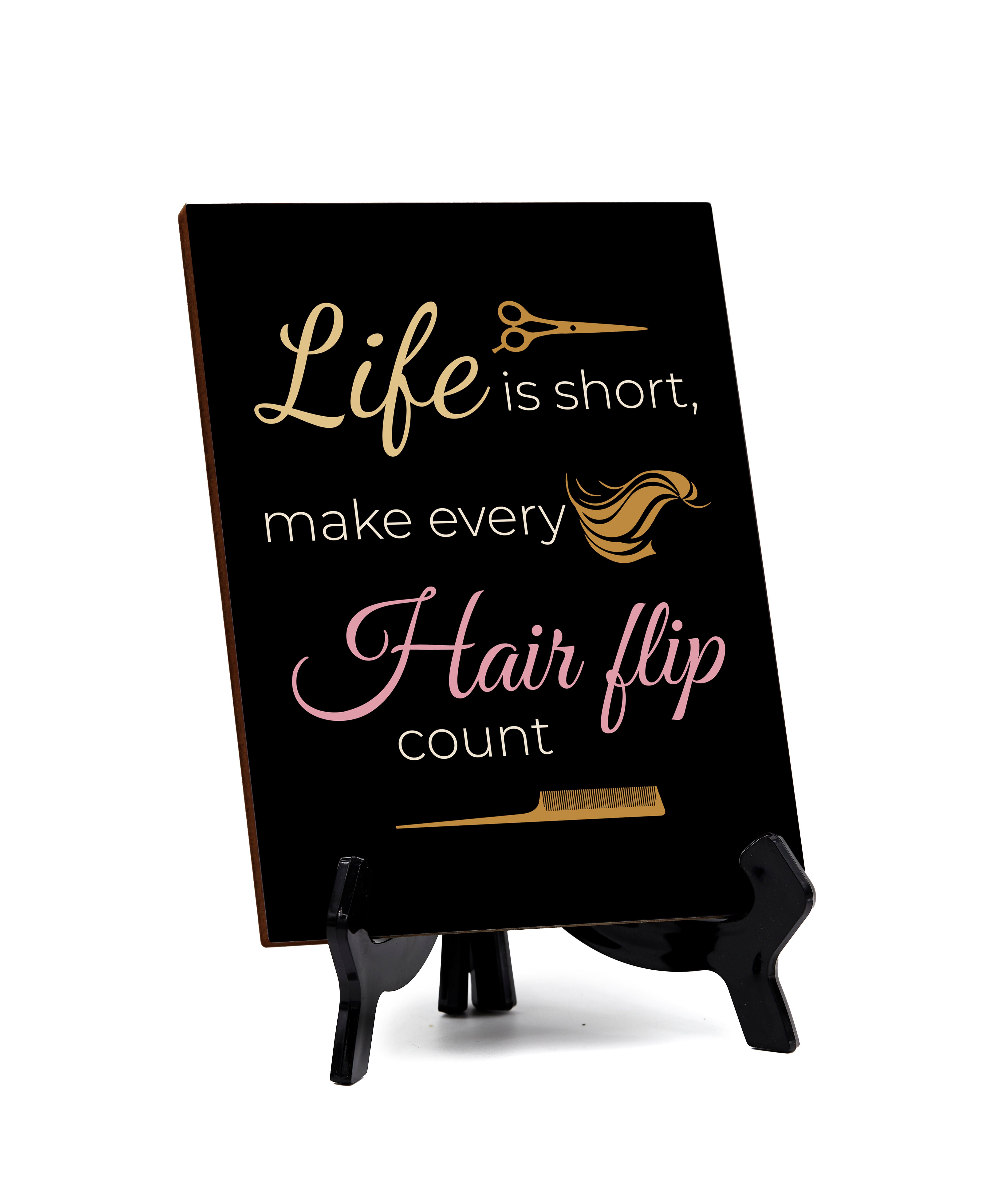 Hairdressers and Stylists Table Signs 6x8 Easy Installation Beautiful Decorative Salon Signs