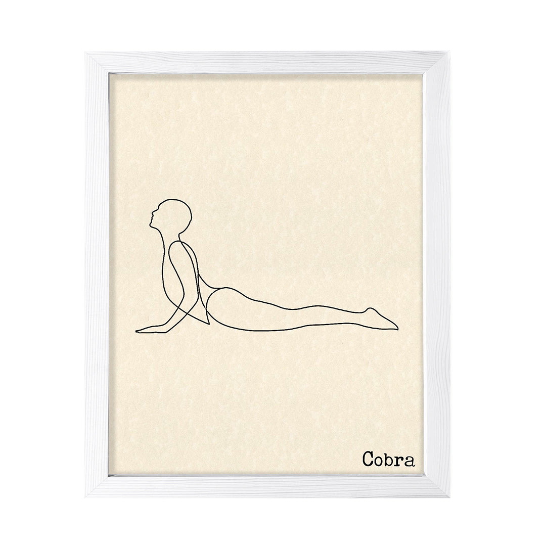 Cobra, FRAMED Print Yoga Wall Art
