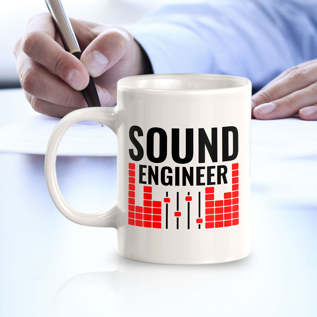 Sound Engineer 11oz Plastic or Ceramic Mug | Novelty Cup for Musicians