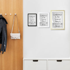 Designs ByLITA Confidence Is The Sexiest Thing A Woman Can Wear, Wall Print Art | Home Decor
