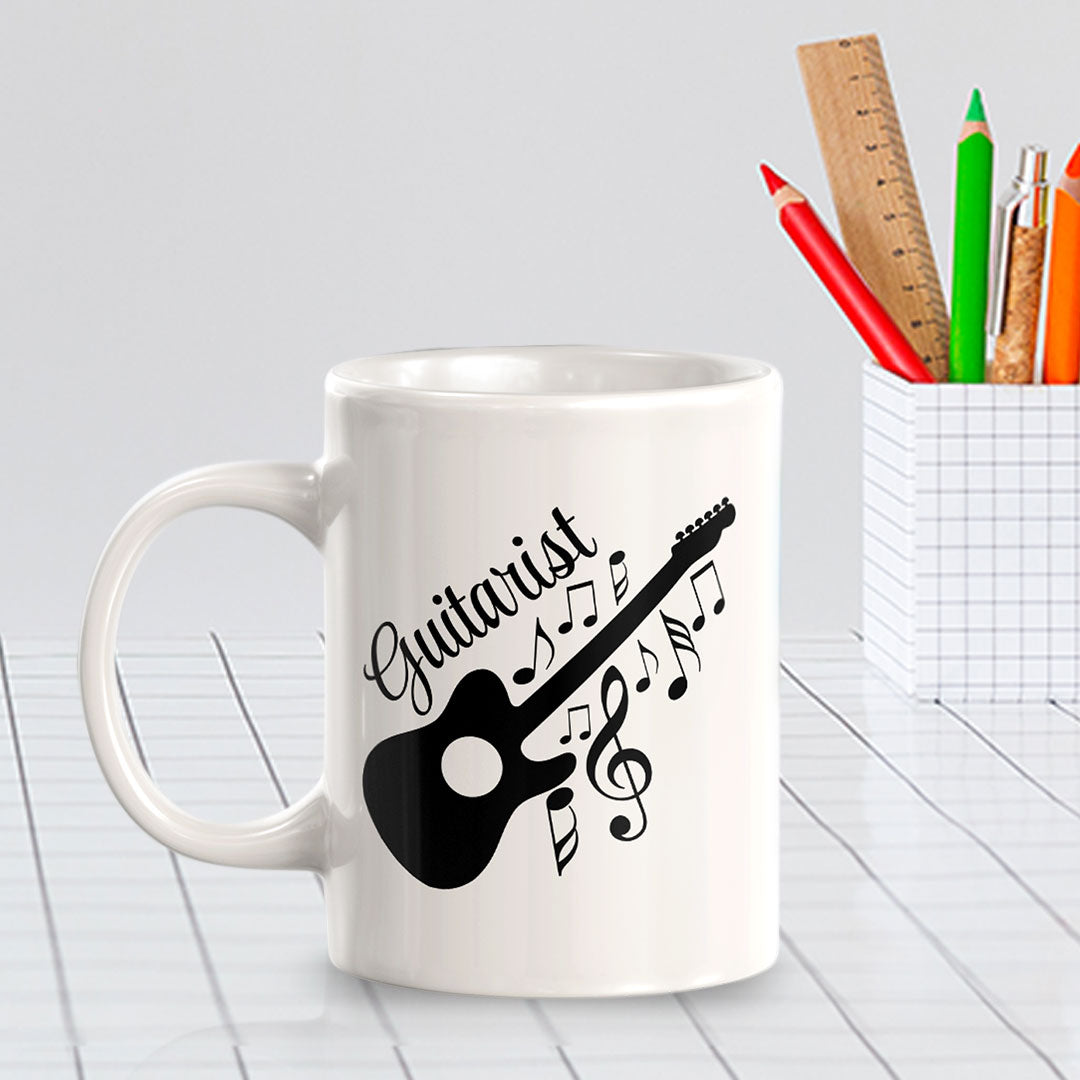 Guitarist 11oz Plastic or Ceramic Mug | Novelty Cup for Musicians