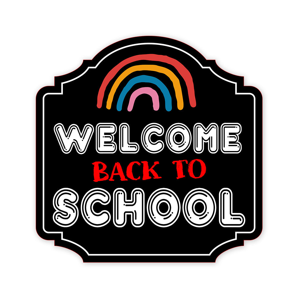 Heritage Plus Welcome Back To School Wall or Door Sign | Classroom Signage