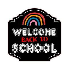 Heritage Plus Welcome Back To School Wall or Door Sign | Classroom Signage