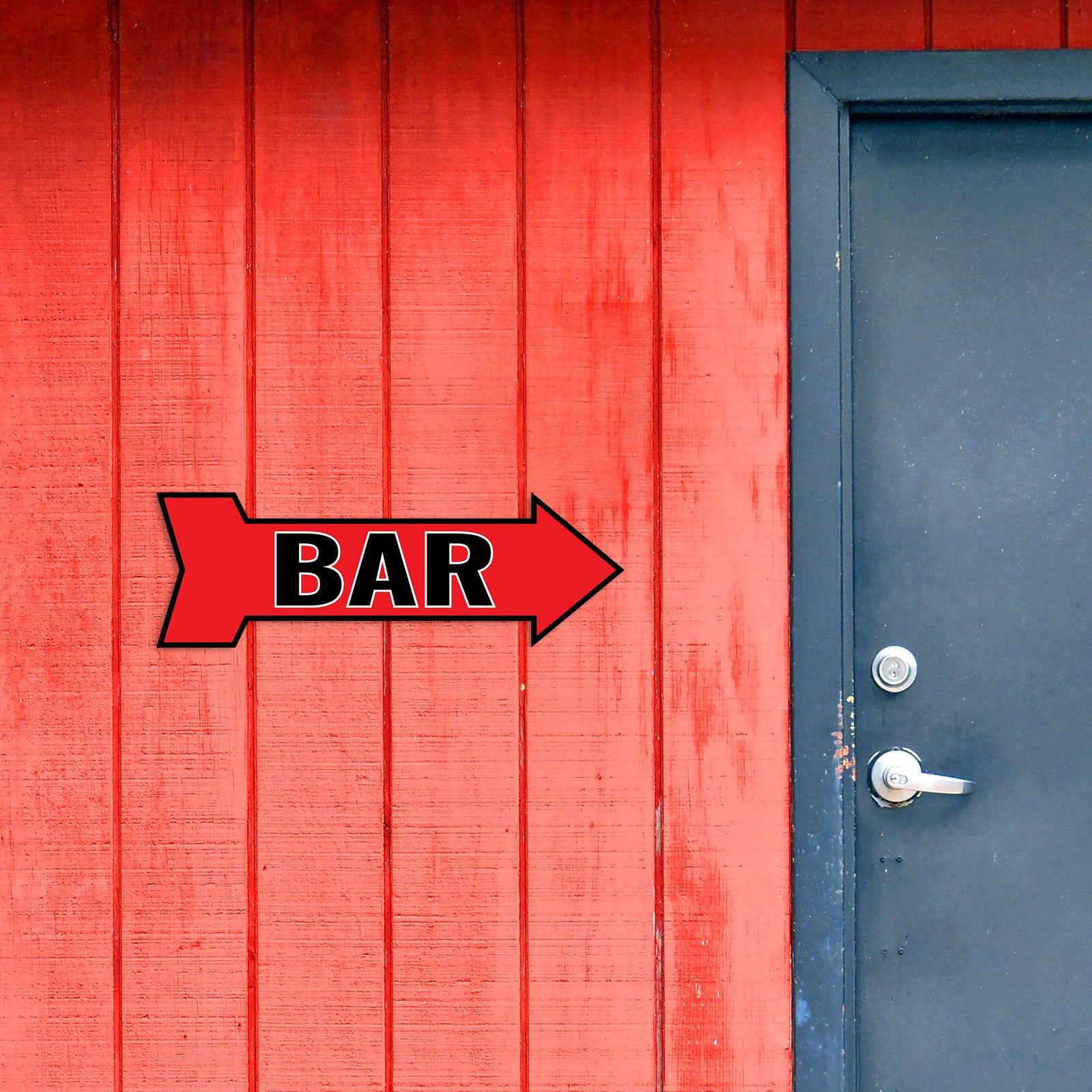 Arrow Shape Bar 12x4" Wall or Door Sign | Funny Home Decor | Shop Décor