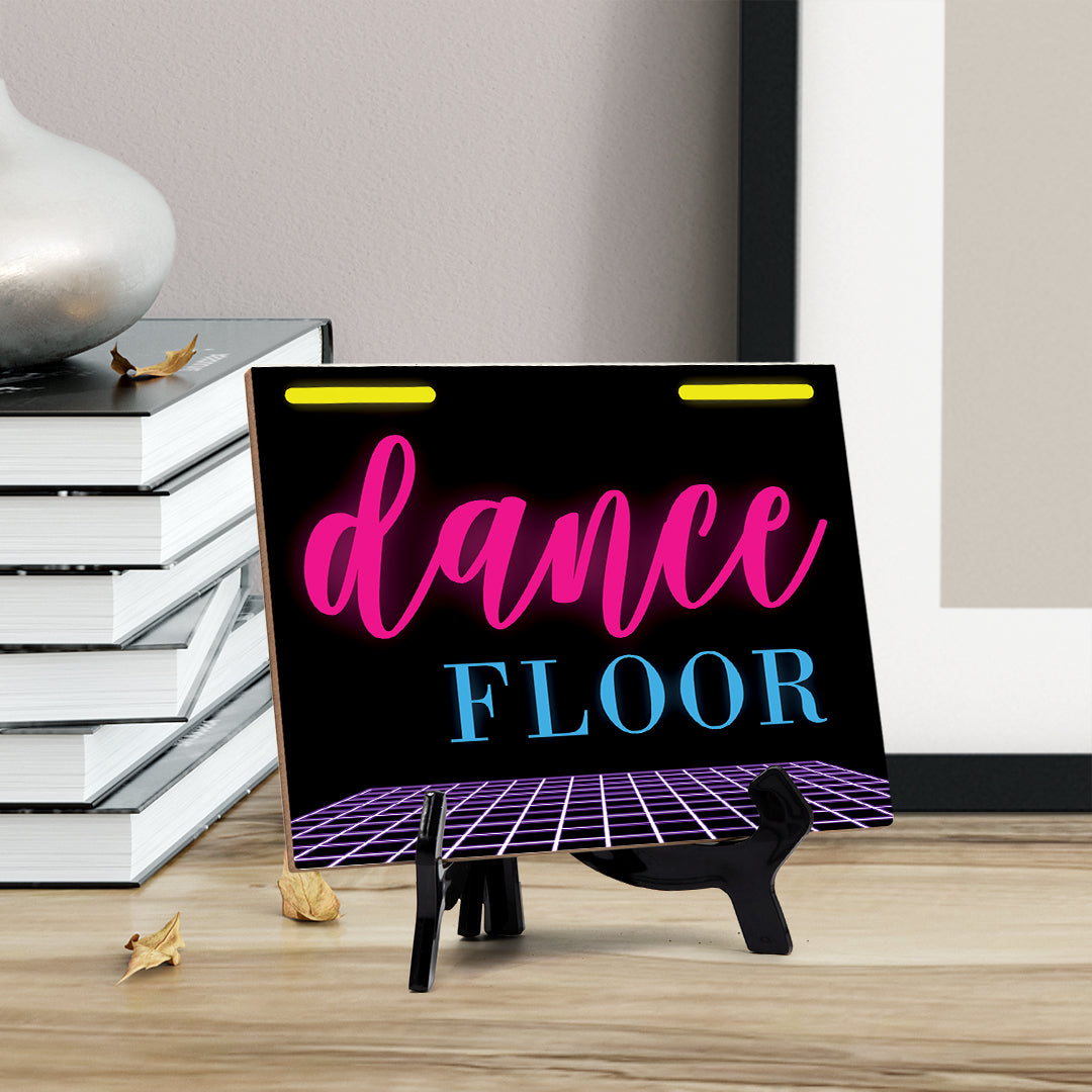 Signs ByLITA Dance Floor Table Sign with Acrylic Stand (6x8“)