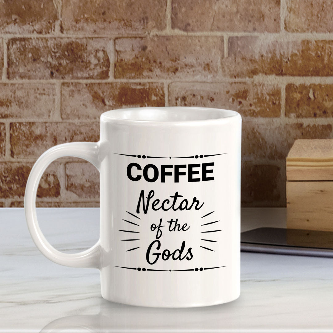 Designs ByLITA Coffee: Nectar of the Gods Office Workspace Home Family 11oz Plastic/Ceramic Coffee Mug