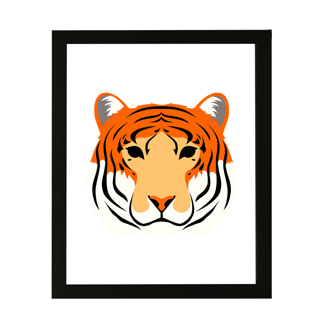 Designs ByLITA Tiger, Wall Print Animals Art | Family Presents | Bedroom | Stylish Kindergarten Decor