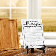 Please write a message Wipe Dry Table Sign (6x8) Office And Home Reminders | Personal Schedule | No Pen Included