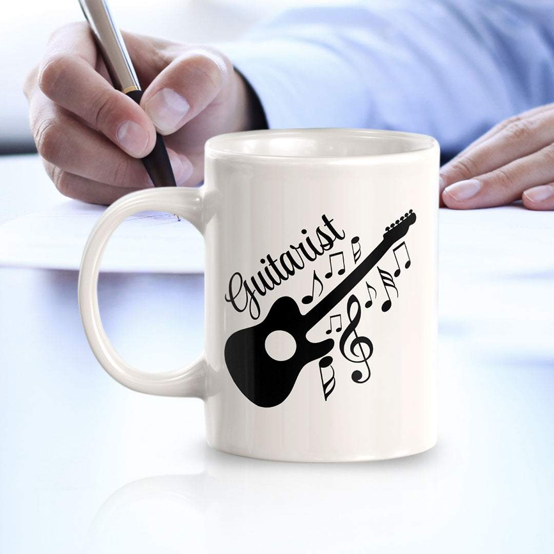 Guitarist 11oz Plastic or Ceramic Mug | Novelty Cup for Musicians
