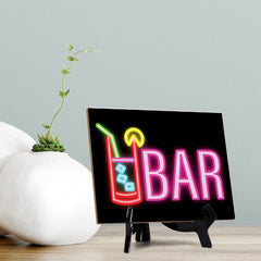 Signs ByLITA Bar Table Sign with Acrylic Stand (6x8“)