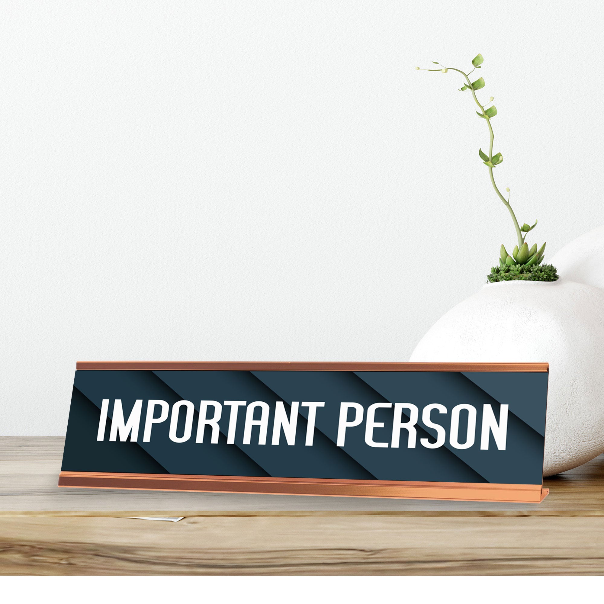 Signs ByLITA Important Person Gold Frame, Novelty Desk Sign (2x8?)
