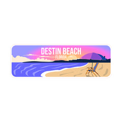 Standard Plus Destin Beach Florida Wall or Door Sign | Famous US Beaches Souvenir