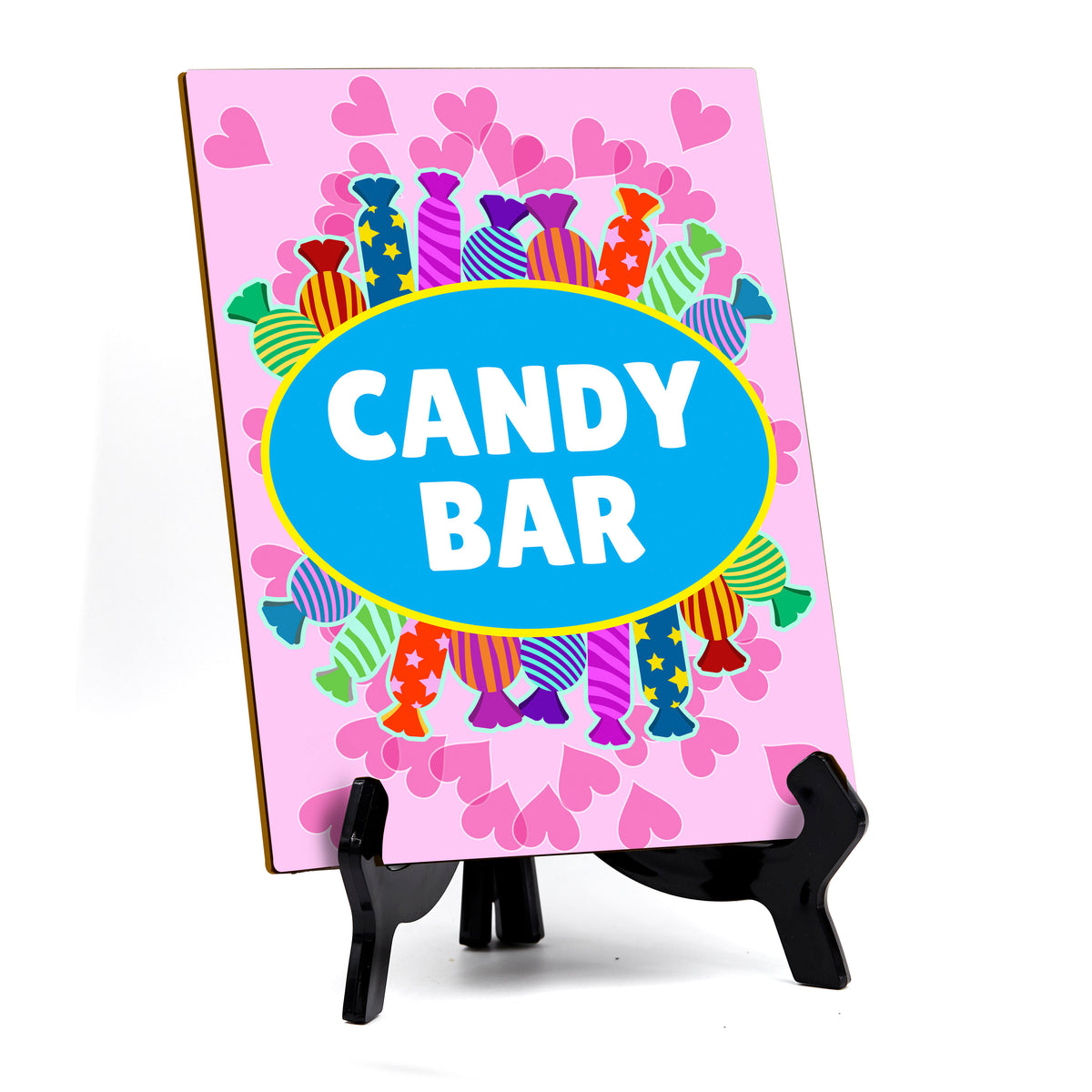 Signs ByLITA Candy Bar, Table Sign with Acrylic Stand (6x8“)
