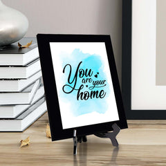 You Are Your Home Decorative Wall Plaque (Full Color) | Positive Affirmation Inspiration Décor