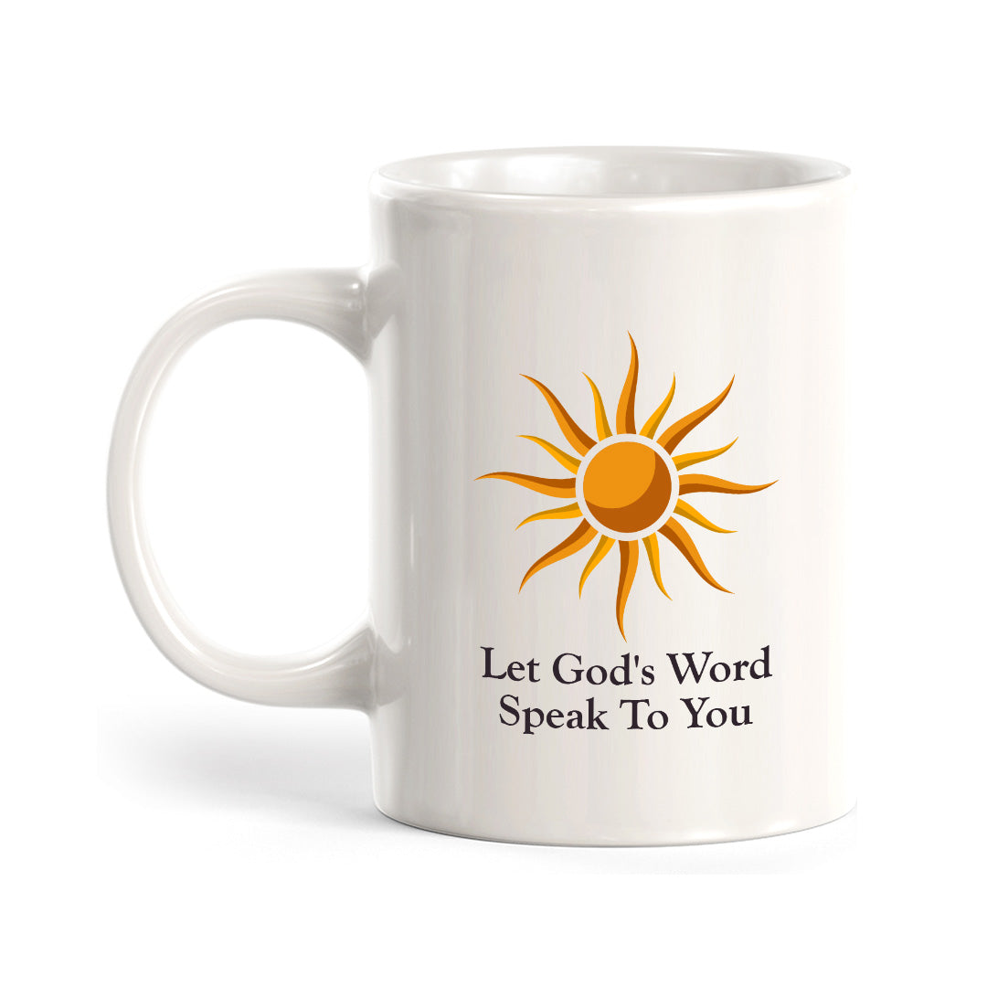 Let God's Word Speak To You 11oz Plastic/Ceramic Coffee Mug Office And Home | Religious Sayings | Family And Friends