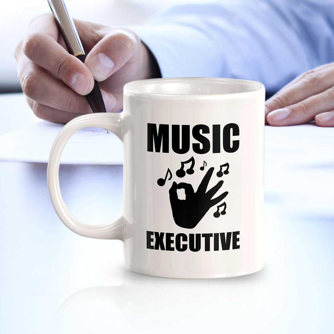 Music Executive 11oz Plastic or Ceramic Coffee Mug | Novelty Cup for Musicians