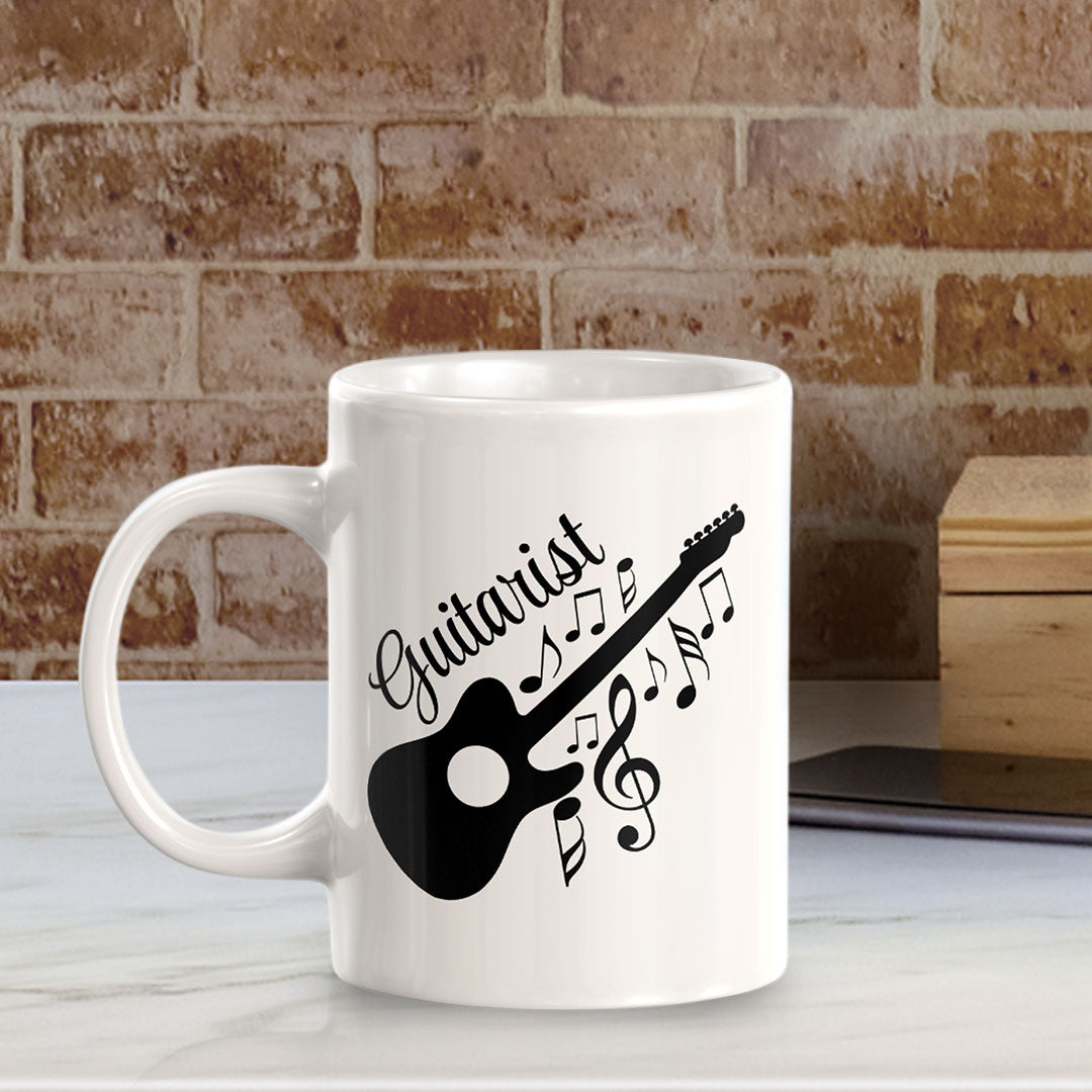 Guitarist 11oz Plastic or Ceramic Mug | Novelty Cup for Musicians
