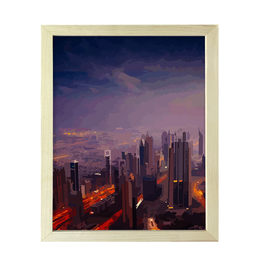 Designs ByLITA Urban Dusk Nightfall, Wall Print Art | Old Masterpieces | Stylish Modern Decoration For The Home and Office