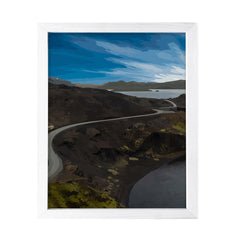 Designs ByLITA Starlight Coastal Road, Wall Print Art | Beautiful Flowers | Stylish Modern Decoration For The Home and Office