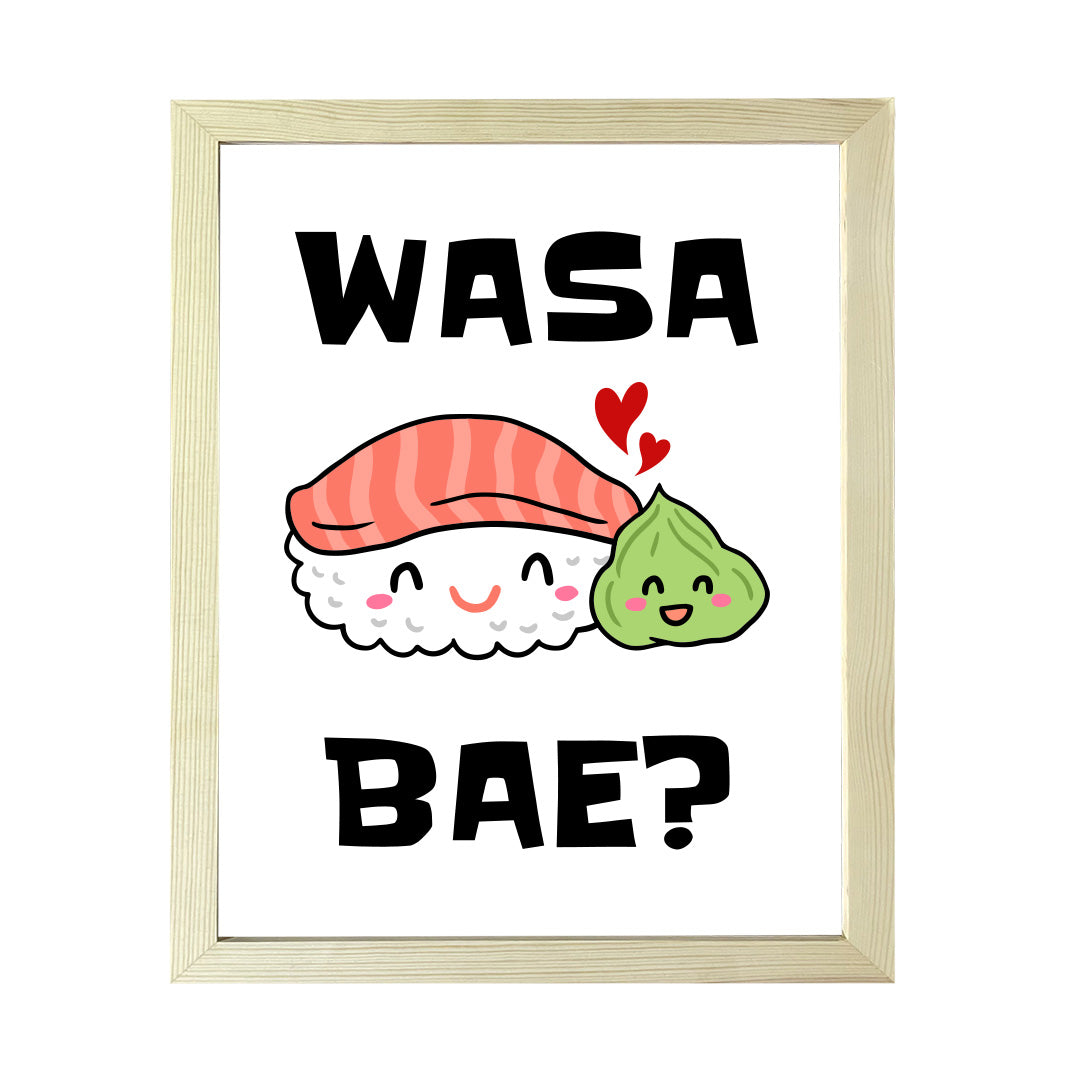 Designs ByLITA Wasa Bae, Framed Print Inspirational Wall Art | Decoration For Sushi Lovers
