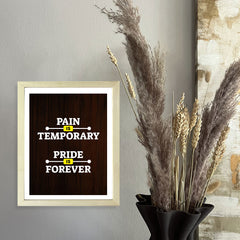 Designs ByLITA Pain Is Temporary Pride Is Forever, Wall Print Art | Motivational Home Decor