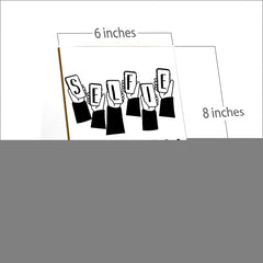 Signs ByLITA Selfie Station Hands, Table Sign with Acrylic Stand (6x8“)