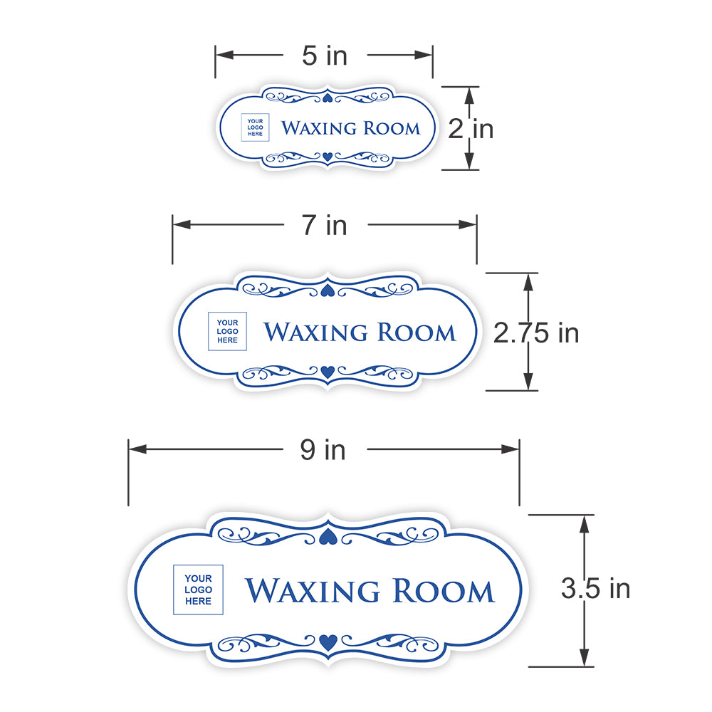 Signs ByLITA Designer Plus | Waxing Room Wall or Door Sign | Customizable with Your Company Logo | Durable & Easy to Install