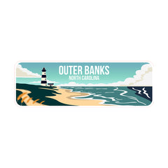 Standard Plus Outer Banks, North Carolina Wall or Door Sign | Famous US Beaches Souvenir