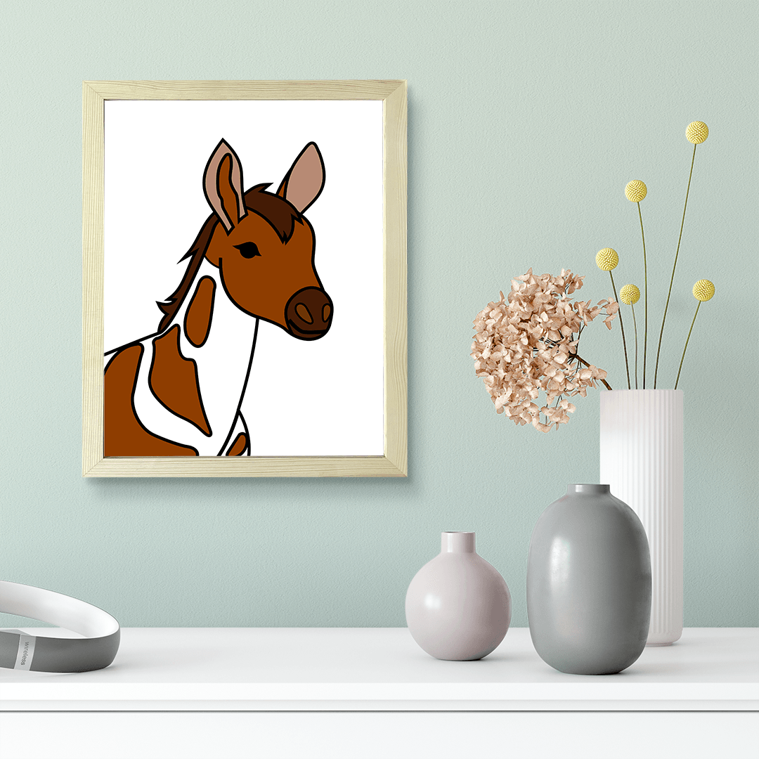 Designs ByLITA Okapi, Wall Print Animals Art | Family Presents | Bedroom | Stylish Kindergarten Decor
