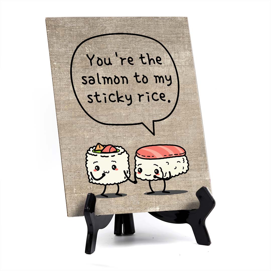 Decoration For Sushi Lovers Table Sign with Acrylic Stand (6x8“)