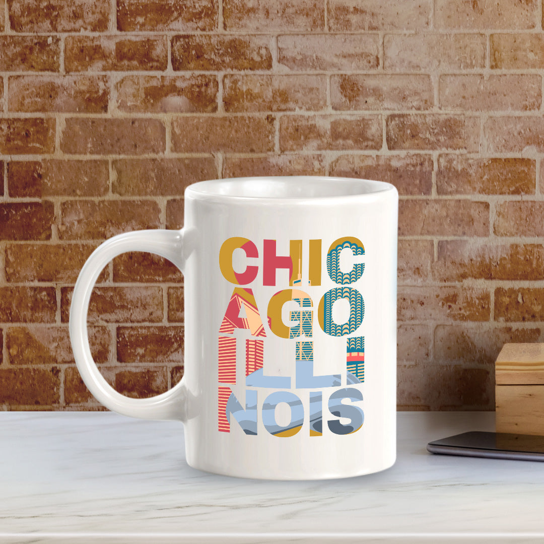 Chicago, Illinois 11oz Plastic or Ceramic Coffee Mug | American Cities Coffee Cups
