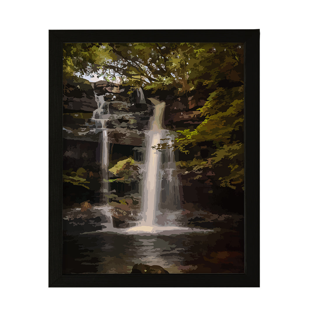 Designs ByLITA Secret Rustic Waterfall, Wall Print Art | Old Masterpieces | Stylish Modern Decoration For The Home and Office