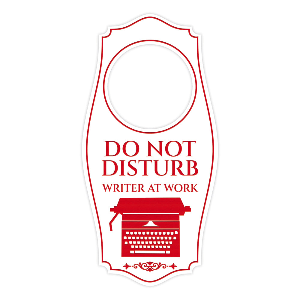 Do Not Disturb Writer At Work Door Hanger | House or Business Door Sign
