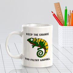 Keep the change you filthy animal 11oz Plastic or Ceramic Coffee Mug | Funny Animal Mugs