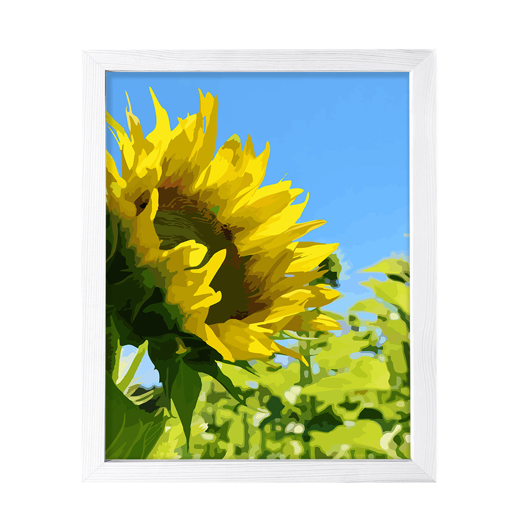 Designs ByLITA Chasing The Sun Floral, Wall Print Art | Beautiful Flowers | Stylish Modern Decoration For The Home and Office