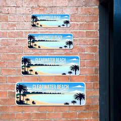 Standard Plus Clearwater Beach, Florida Wall or Door Sign | Famous US Beaches Souvenir
