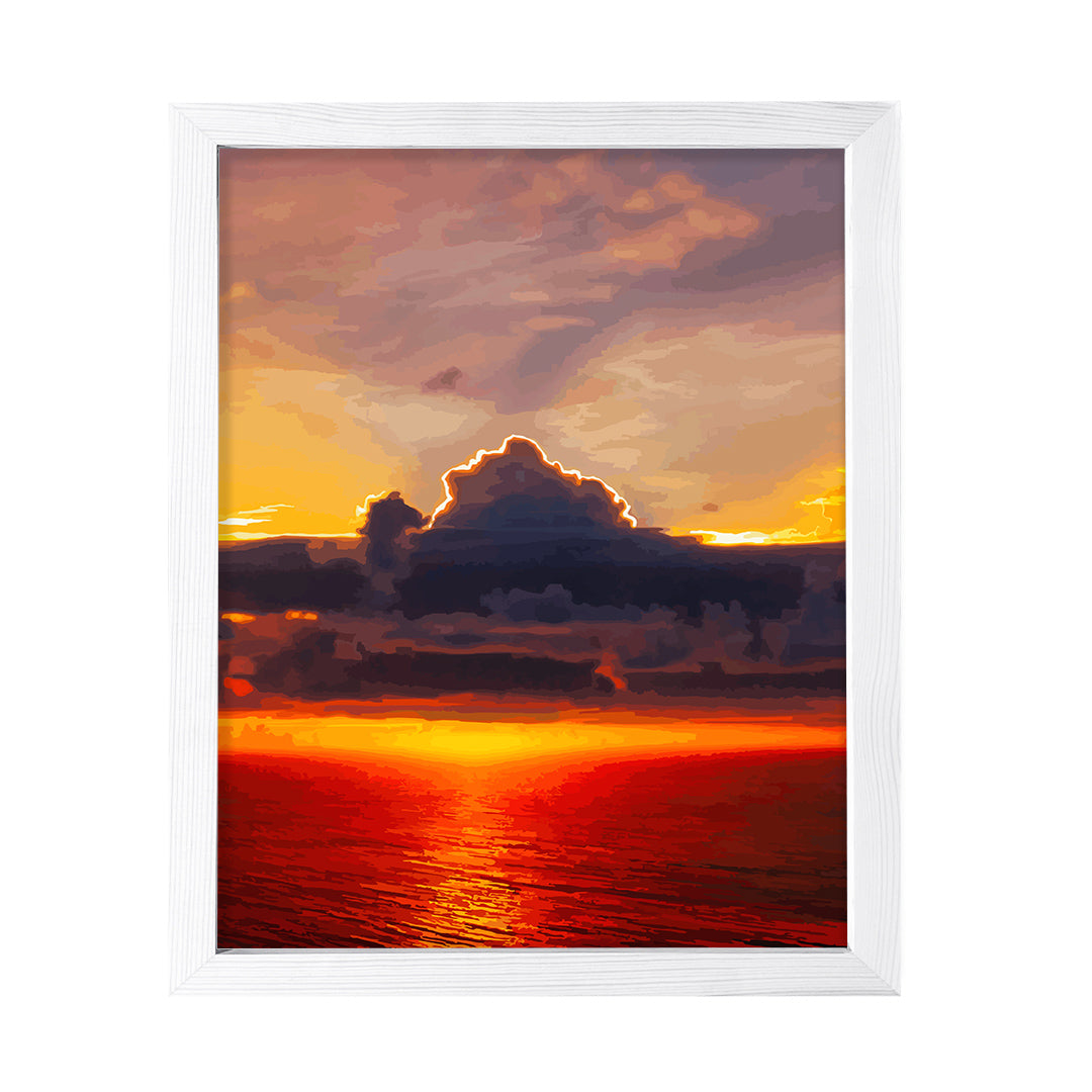 Designs ByLITA Heavenly Ocean Sunset, Wall Print Art | Old Masterpieces | Stylish Modern Decoration For The Home and Office