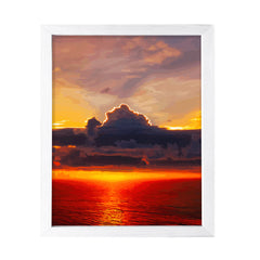 Designs ByLITA Heavenly Ocean Sunset, Wall Print Art | Old Masterpieces | Stylish Modern Decoration For The Home and Office