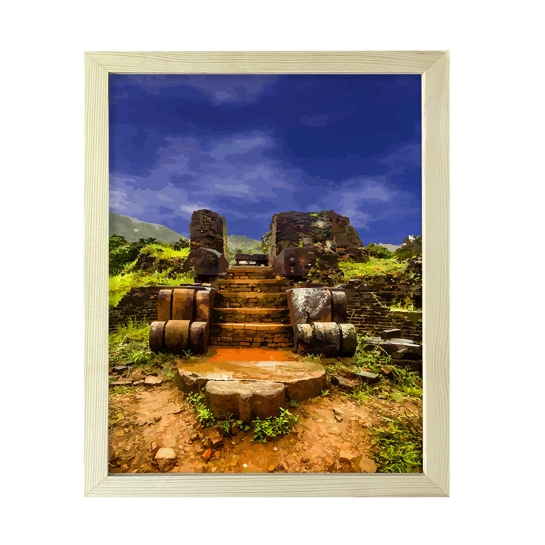 Designs ByLITA Sunset Ancient Footsteps, Wall Print Art | Old Masterpieces | Stylish Modern Decoration For The Home and Office