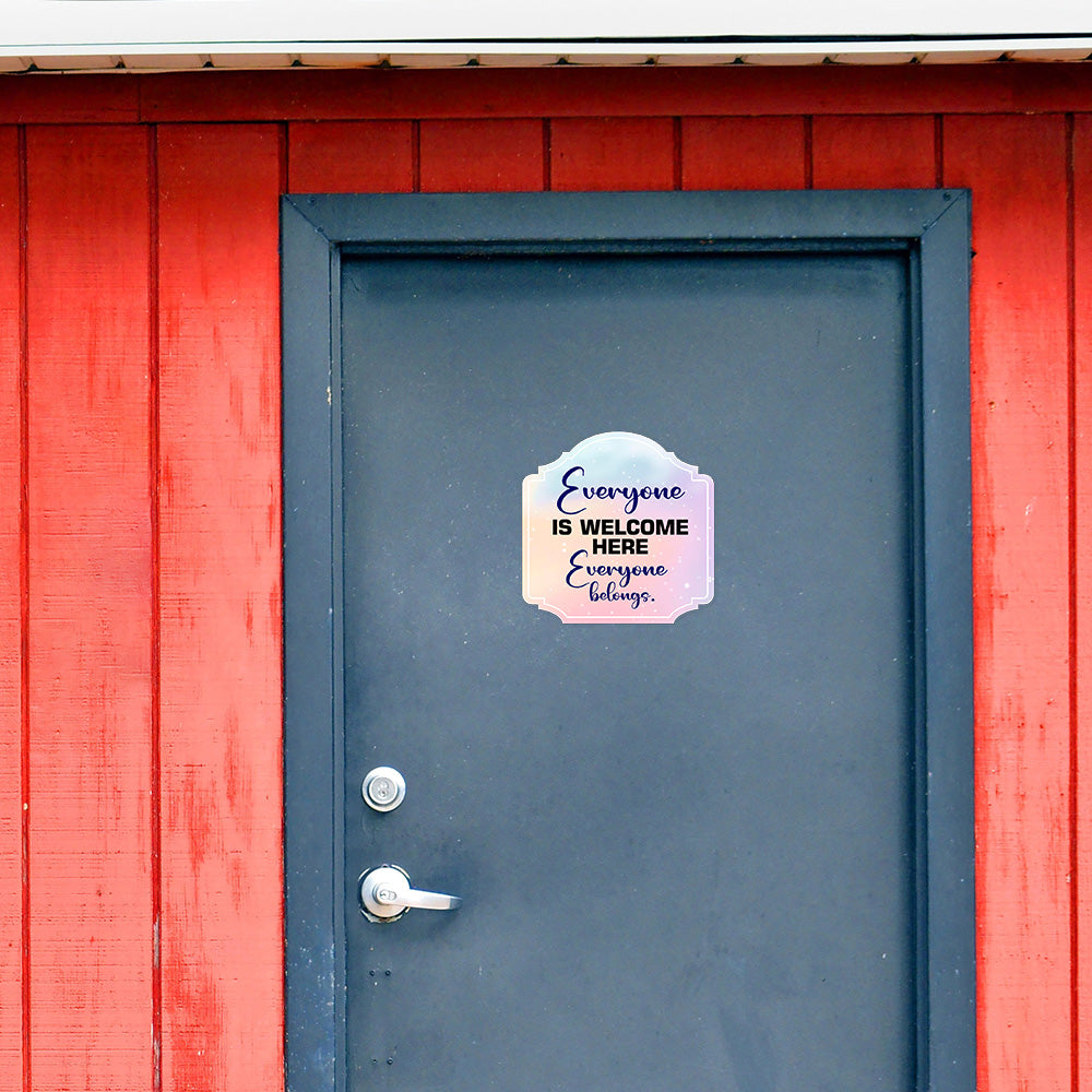 Heritage Plus Everyone Is Welcome Here Everyone Belongs. Wall or Door Sign | Home & Office Décor