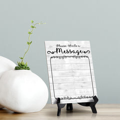 Please write a message Wipe Dry Table Sign (6x8) Office And Home Reminders | Personal Schedule | No Pen Included